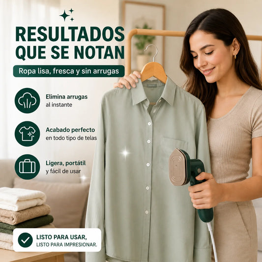 Mini Plancha A Vapor Elimina Arrugas Fácil - Viajes Y Hogar