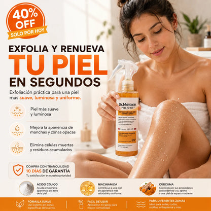 DR MELAXIN — Spray Exfoliante para una Piel Más Suave y Uniforme