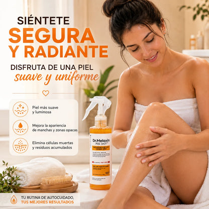 DR MELAXIN — Spray Exfoliante para una Piel Más Suave y Uniforme