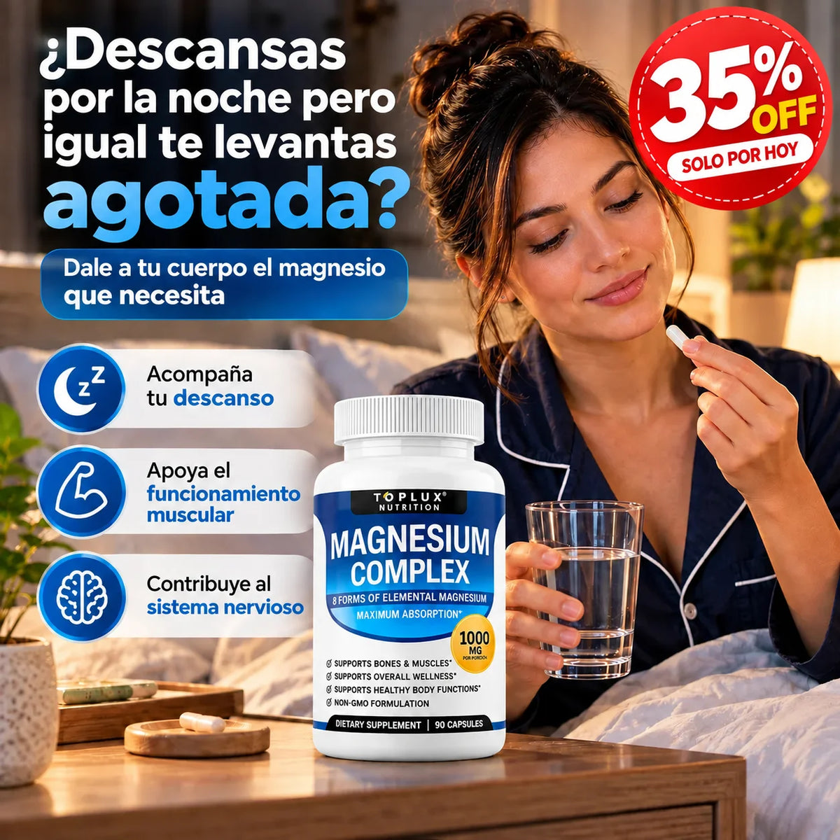 Magnesium Complex — Más apoyo para tu descanso, músculos y energía diaria