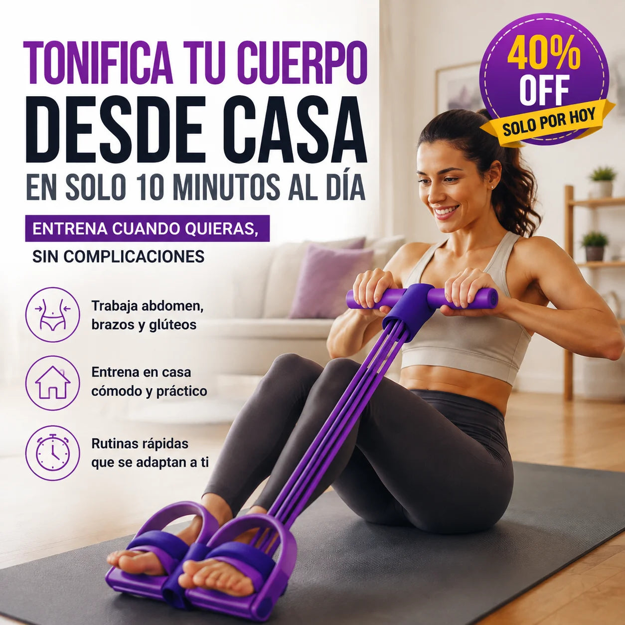 FlexTone Pro - Tonifica todo tu cuerpo desde casa en solo minutos.